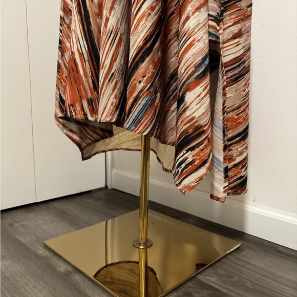 Soft Surroundings Dress Size Medium Flutter Sleeve. Asymmetric hemline. Feminine - Picture 7 of 9